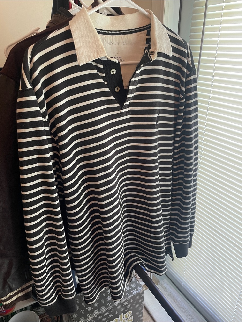 Vintage Nautica Striped Rugby Polo